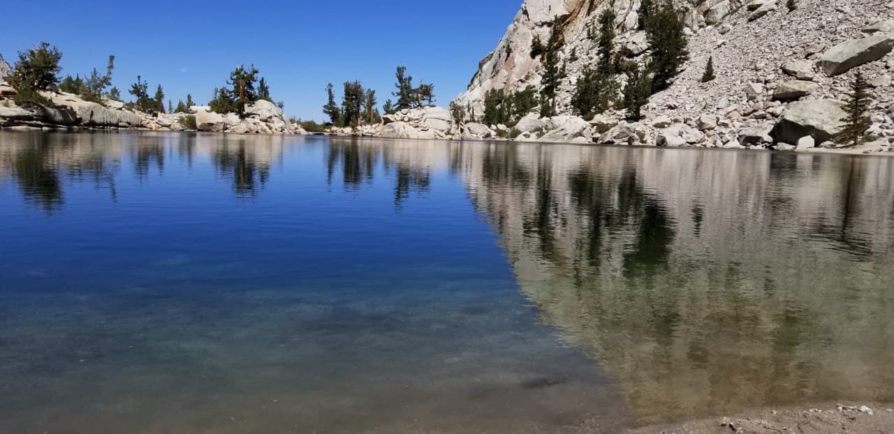 Alpine lake, wide