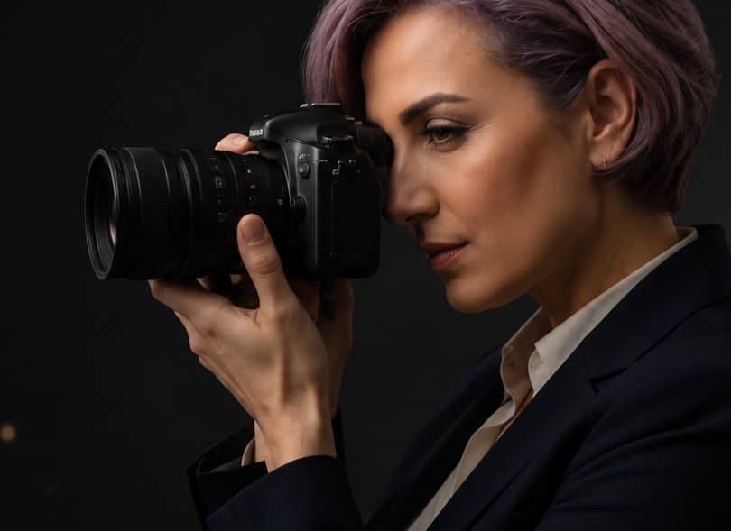 Behind the lens